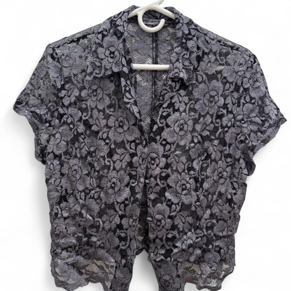 Elegant Black Lace Women Top